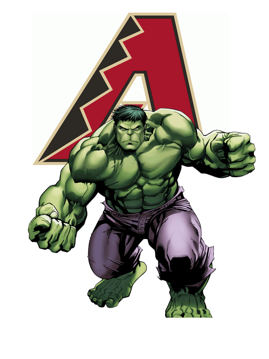 Arizona Diamondbacks Hulk Logo vinyl decal